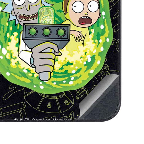Adult Swim Rick and Morty Portal Travel Galaxy A54 5G Skin